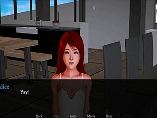 Redhead hentai fucked hard in cartoon family