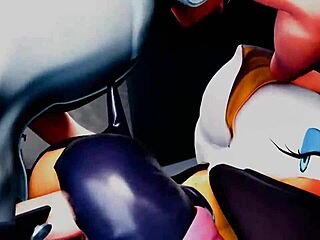 Animated Guard Tempts Rouge Boldly