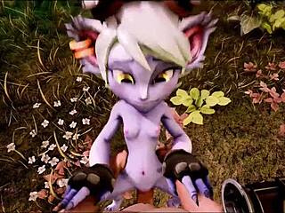 Anime Yordles Get Rough Anal In 3D