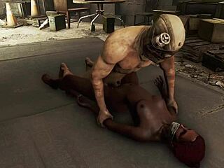 Fallout 4 Black Bondage Anal Rough Scene