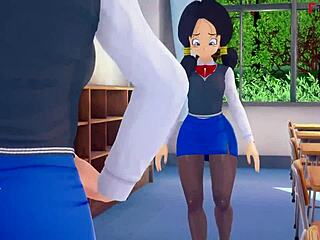 android 18 and videl in wild lesbian hentai fantasy sex