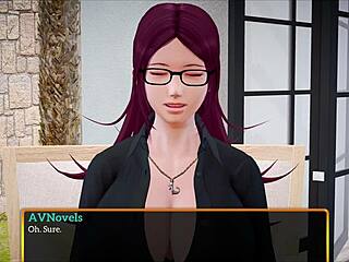 redhead’s erotic anime adventure in family game