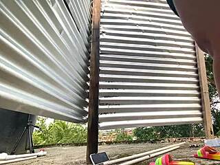 katrina’s daring outdoor striptease