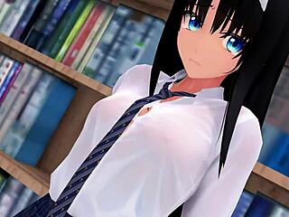 Netorareakiha’s Cute Anime Blowjob in 3D