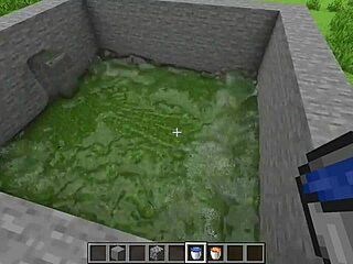 Realistic Minecraft Teases With Cum Lava Burst