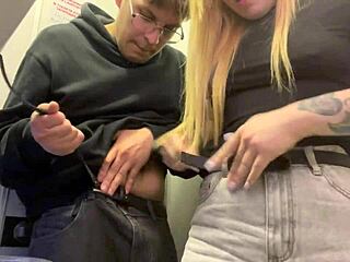Blond gay gets kinky in airplane encounter