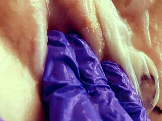Asmr whore's dripping pussy fingered to orgasm