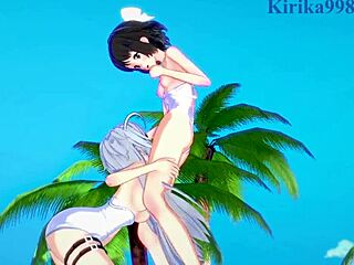 Miku Kohinata And Laura Bodewig's Lesbian Tease