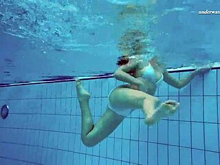 Alla Swims Naked In Pool For Rough Pounding
