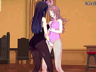 Hentai Lesbian Trio In Wild 3D Action