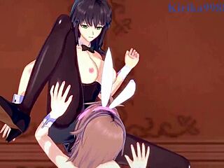 Hentai Lesbian Trio In Wild 3D Action