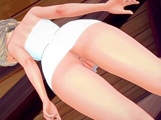 Gwen's Wet Hentai Footplay