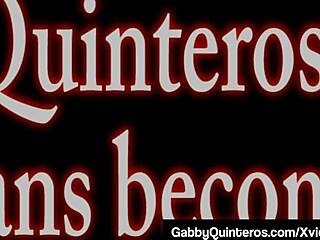 Gabby's seductive curves and naughty whispers heat up