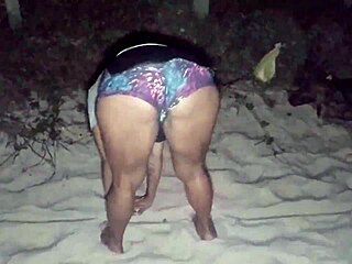 African Milf Gives Public Blowjob for Water at Kiosk