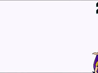 That Dragon Ball Kame Paradise 2 hentai starts with monster master fucking big tits milf in costumes.