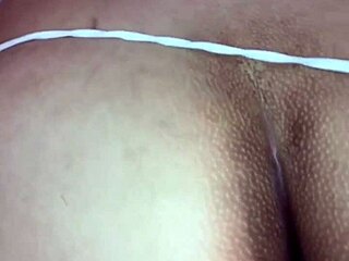 Colombian hottie’s bedroom thong tease