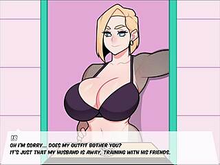 Android 18 Blowjob Parody Game Rocks