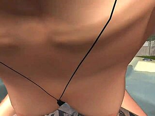 Lady Sonia Fucks Neighbor Olivia In Backyard Tub