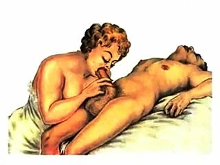 vintage drawings with a daring edge