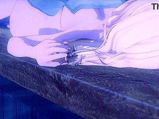 Kissing Jean with hair down in Genshin Impact