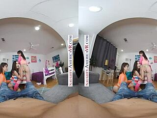 naughty america - i joined dorm vr foursome
