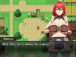 Redhead anime girl fights for lover’s rescue