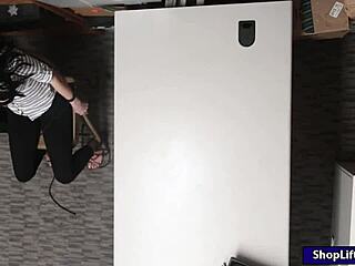 thief kylie martin caught and nailed hard by lp officer in pov