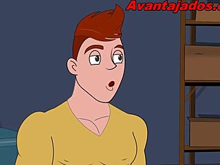 dirty gay sex cartoon banging at college