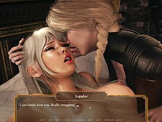 Delicious Menage With Noblewoman And Servant In Hentai