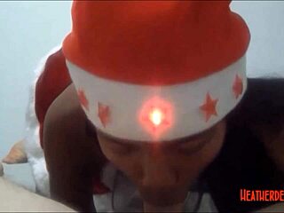 Thai Teen Heather Deep’s Christmas Deepthroat Tease