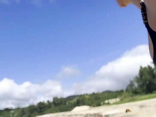 sfw cute pornstar cleaning pacific ocean beach
