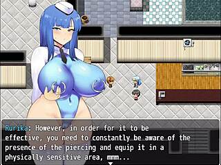 my friends showed nipple piercings in hentai