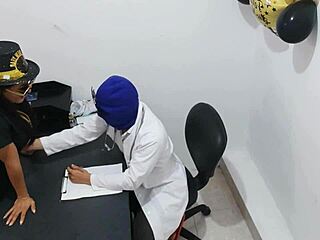 Masked Doctor Fucks Nurse in Office on New Year’s