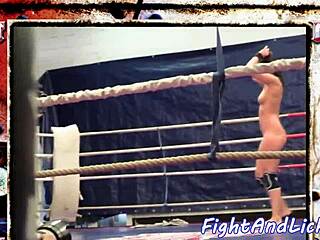 European Babes Licking In Boxing Ring