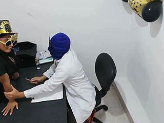 Masked Doctor Fucks Nurse in Office on New Year’s