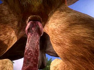 Minotaur Pounds Lion with Raw Cum in Mouth