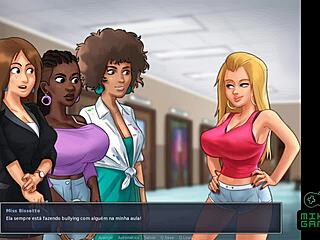 Hentai Blonde Cheerleader Fucked by Goth Teacher