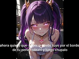 shogun raiden part 2 femdom anime jerk-off instructions hentai