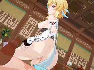 i’m ridin’ this Genshin cowgirl so hard, squirtin’ everywhere, oops