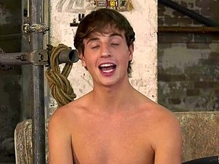 Damn, watch this dominant master tie up a submissive twink for raw bareback!