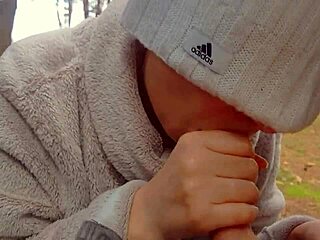 highway milf whore teases with public blowjob cum