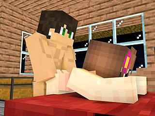 Crush Fucks Me After School in Minecraft