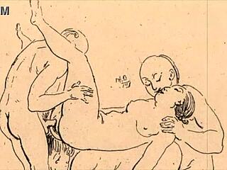 What’s hidden in this vintage erotic drawing?