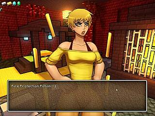 specific hornycraft parody hentai femdom face cum splash
