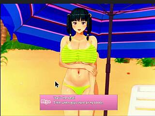 mya’s perfect beach day fuck with creampie