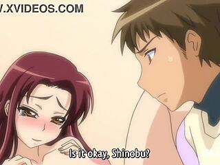 Busty hentai teens teasing lucky guy