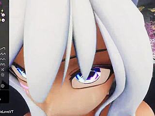 pov blowjob from hentai elfie in 3d vrchat
