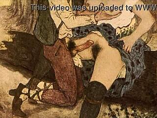 Vintage Erotic Drawings Come to Life in Retro Style