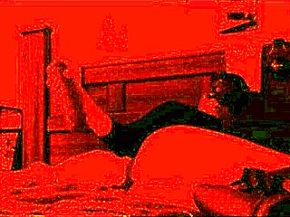 Satanic solo male fisting in dark ritual