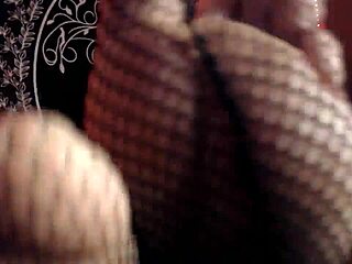bbw fetish asmr with foot and stockings rubbing sounds